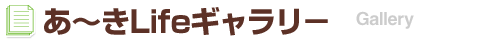 あ～きLifeギャラリー